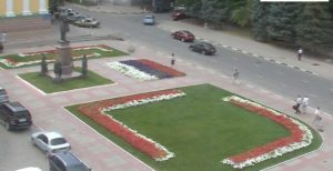 Видеонаблюдение через Интернет - видеокамера на площади Столыпина