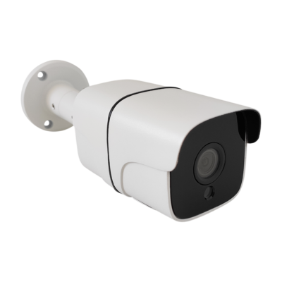 «Линия 2Mp Bullet» − цифровая камера наблюдения.. Цилиндрический корпус выполнен из металла и имеет защиту IP-65.